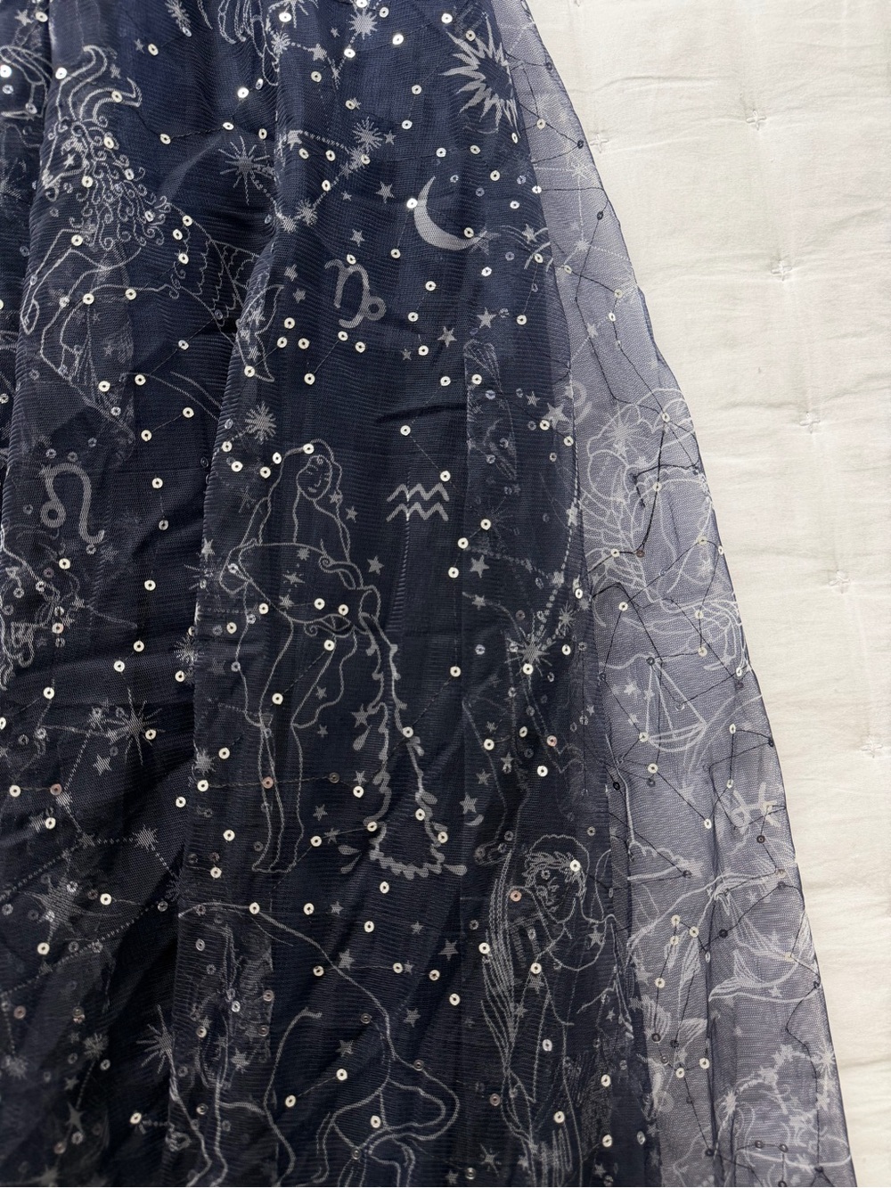Staud NWT Small Bettina Gown Zodiac Constellation Tulle - Picture 13 of 15